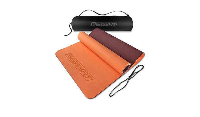 Килимок для фітнесу та йоги EasyFit TPE+TC 1924s 6 мм - фото 3