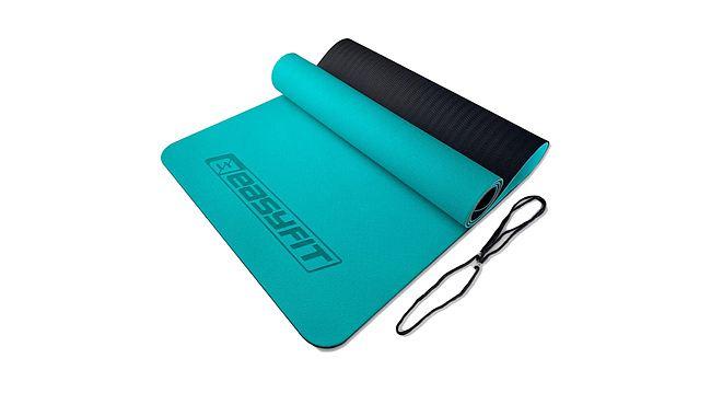Коврик для фитнеса и йоги EasyFit TPE+TC 1924 6 мм - фото 1