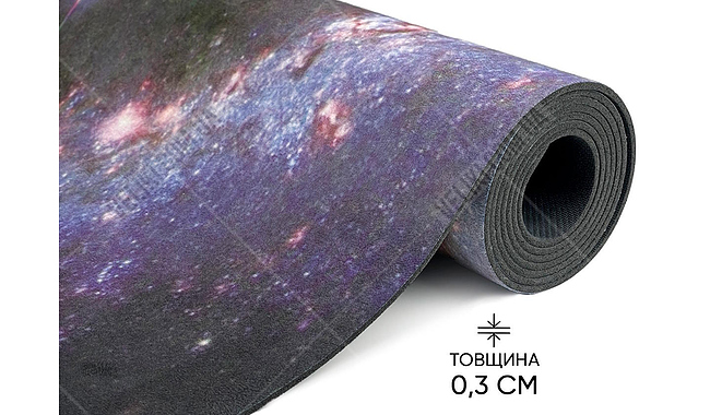 Килимок для йоги EasyFit Light VioletMoon 3 мм - дополнительное фото 4