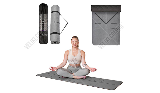 Коврик для йоги HMS YM10 8 мм - дополнительное фото 1