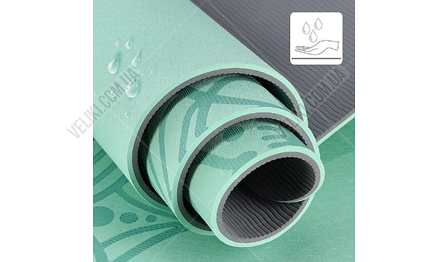 Коврик для йоги HMS YM10 8 мм - дополнительное фото 12