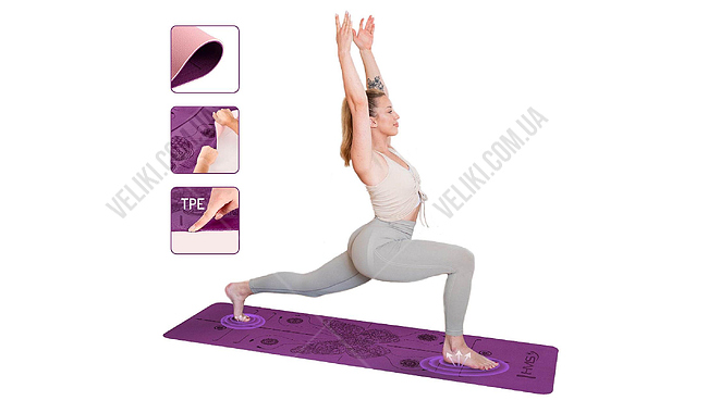 Коврик для йоги HMS YM10 8 мм - дополнительное фото 19