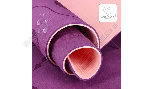 Коврик для йоги HMS YM10 8 мм - дополнительное фото 22