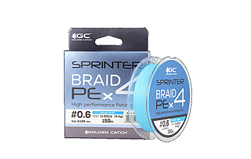 Шнур Golden Catch Sprinter PE X4 150 м #0,8 5,9 кг
