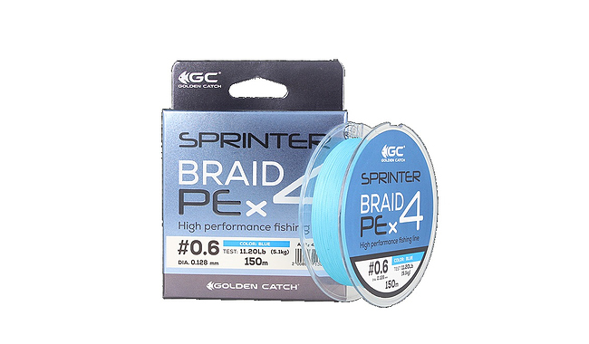 Шнур Golden Catch Sprinter PE X4 150 м #0,8 5,9 кг - фото 1