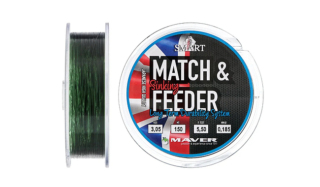 Волосінь Smart Match & Feeder Sinking 150m 0.235mm 4.77kg - фото 1