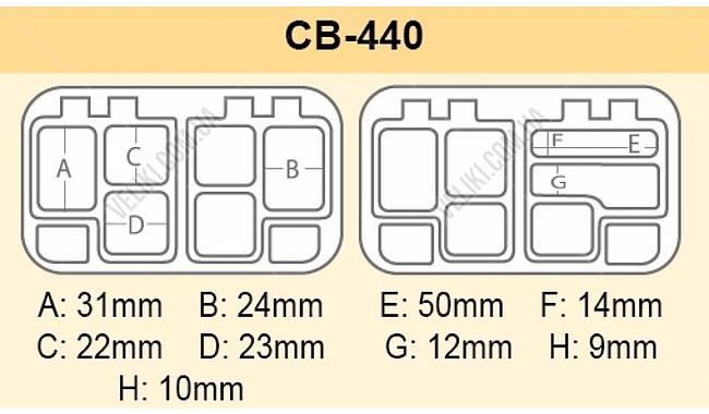 Коробка Meiho Cb-440 - дополнительное фото 4