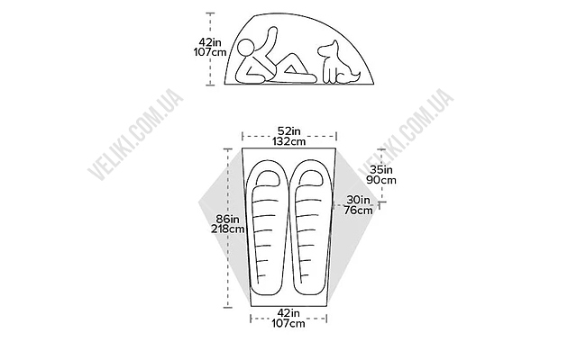 Палатка Big Agnes Crag Lake SL2 - дополнительное фото 5