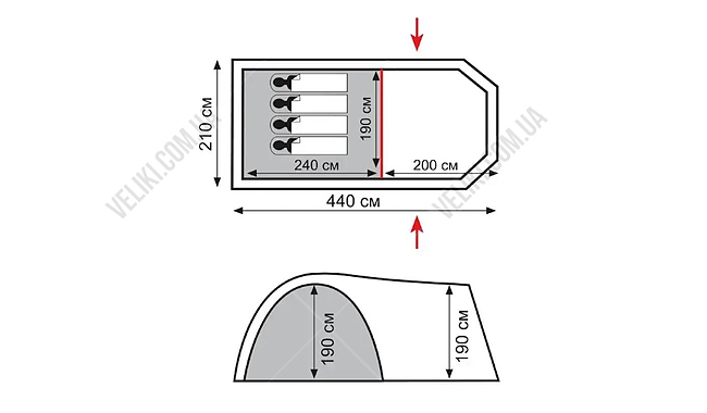 Намет Totem Catawba 4 - дополнительное фото 6
