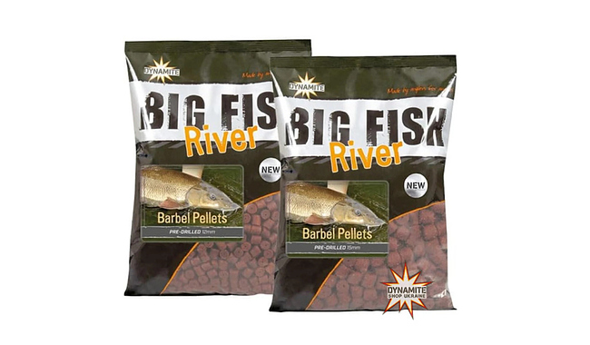 Пеллетс Dynamite Baits Big Fish Barbel Pre-Drilled 12 мм 1,8 кг - фото 1
