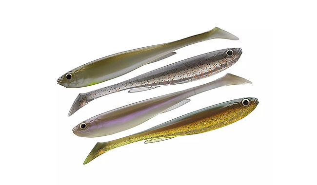 Віброхвіст Daiwa Prorex Slim Shady Nature Set 135 мм 4 шт - фото 1