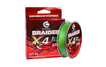 Шнур Yacuma 4-Braid 100 м 0,18 мм 10,1 кг