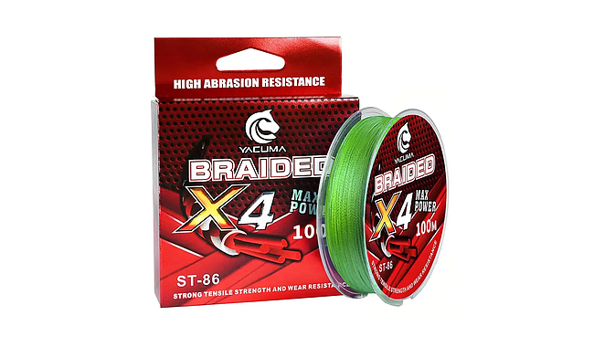 Шнур Yacuma 4-Braid 100 м 0,20 мм 12,3 кг - фото 1