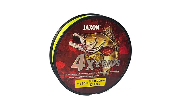 Шнур Jaxon Crius 4x Fluo 150 м 0,10 мм 7 кг - фото 1