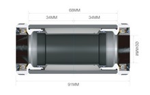 Каретка Prowheel PW-BB68+ - дополнительное фото 1
