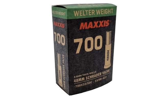 Камера 28" Maxxis Welter Weight 700x33/50 Schrader 48 мм - фото 1