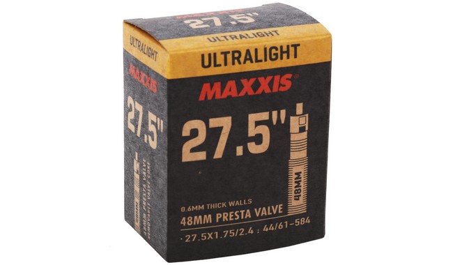 Камера 27.5" Maxxis Ultralight 27.5x1.75-2.4" Presta 48 мм - фото 1