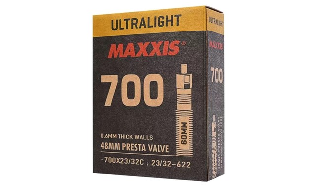 Камера 28" Maxxis Ultralight 700x23/32 Presta 60 мм - фото 1
