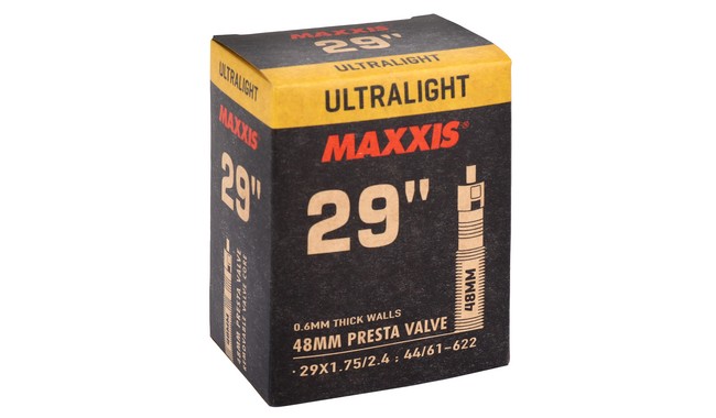 Камера 29" Maxxis Ultralight 29x1.75-2.4" Presta 48 мм - фото 1