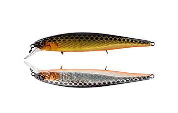 Воблер Jackall MagSquad 115SP 115mm 16.0 g HL Gold & Silver Black