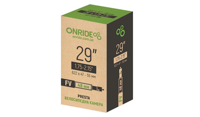 Камера 29" ONRIDE Classic 29x1.75-2.15" Presta 48 мм Box - фото 1