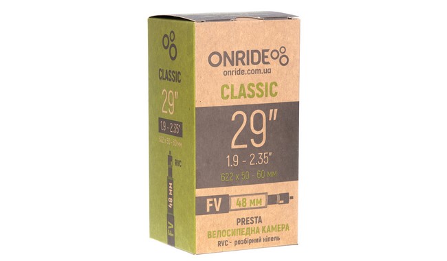 Камера 29" ONRIDE Classic 29x1.9-2.35" Presta 48 мм Box - фото 1