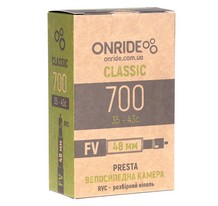 Камера 28" ONRIDE Classic 700x35-43c Presta 48 мм Box