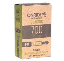 Камера 28" ONRIDE Classic 700x25-32c Presta 48 мм Box
