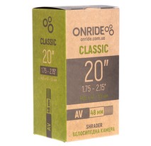 Камера 20" ONRIDE Classic 20x1.75-2.15" Schrader 48 мм Box
