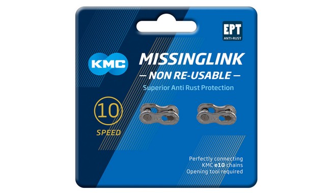 Замки ланцюга KMC CL559R EPT 10 speed (2 шт.) - дополнительное фото 1