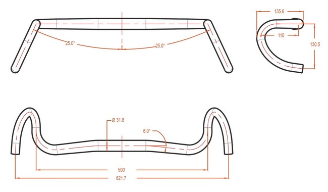 Руль Funn G-Wide 500 мм - дополнительное фото 3