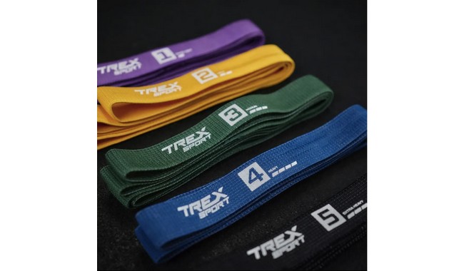 Набор лент сопротивления Trex Sport TX-005PBA 2,5-25 кг - дополнительное фото 3