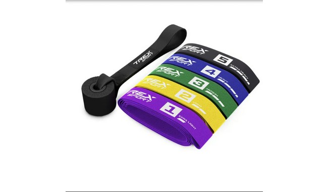 Набор лент сопротивления Trex Sport TX-005PBA 2,5-25 кг - дополнительное фото 10