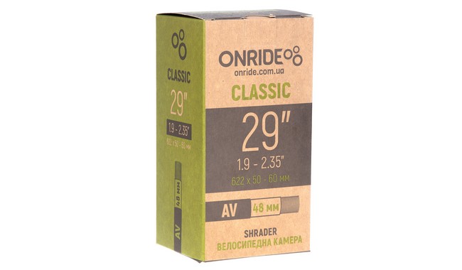 Камера 29" ONRIDE Classic 29x1.9-2.35" Schrader 48 мм Box - фото 1