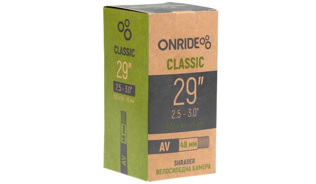Камера 29" ONRIDE Classic 29x2.5-3.0" Schrader 48 мм Box - фото 1
