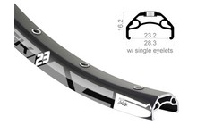 Обод RODI BlackRock 23 27.5" 32H - дополнительное фото 1