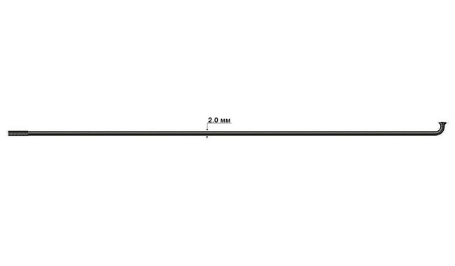 Спиці RODI 14G Steel 276 мм (32 шт.) - дополнительное фото 2