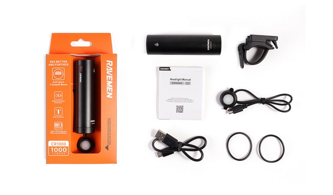 Велофара Ravemen CR1000 - дополнительное фото 3