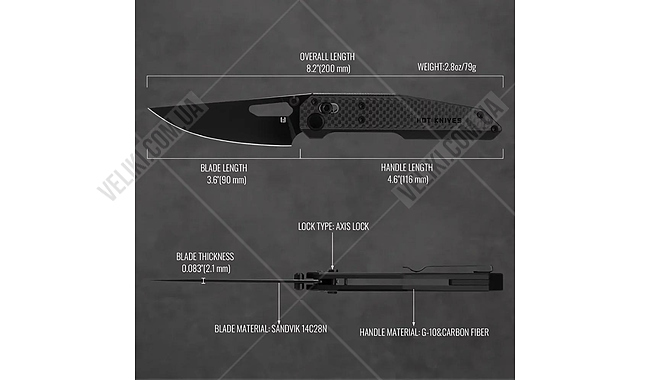 Нож Hightron Sharplyn - дополнительное фото 11