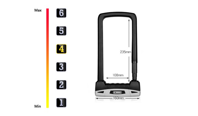 Велозамок ETOOK ET500L - дополнительное фото 1