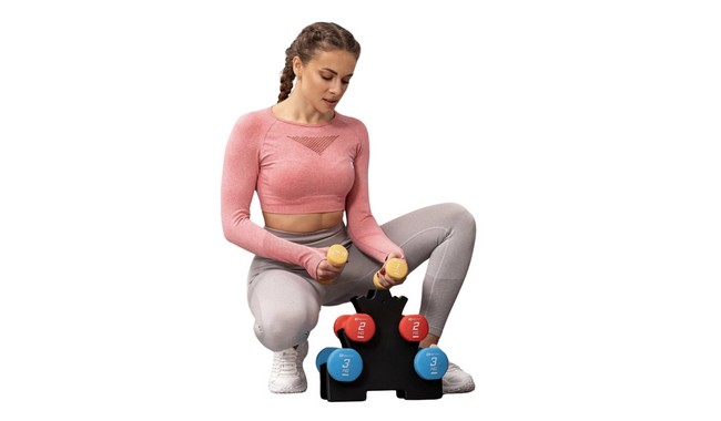 Набор гантелей Hop-Sport HS-V120DRS 12 кг - дополнительное фото 5