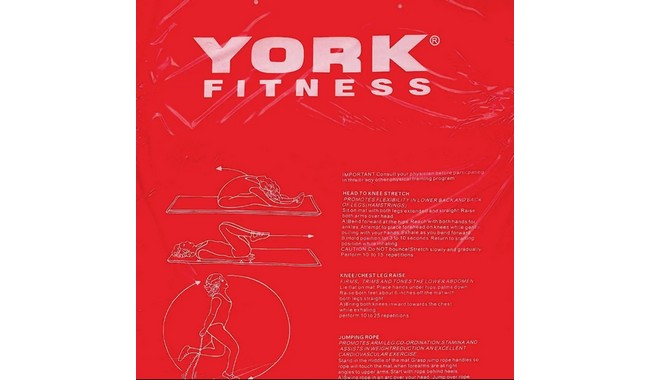 Коврик для фитнеса York Fitness двухсторонний 25 мм - дополнительное фото 1