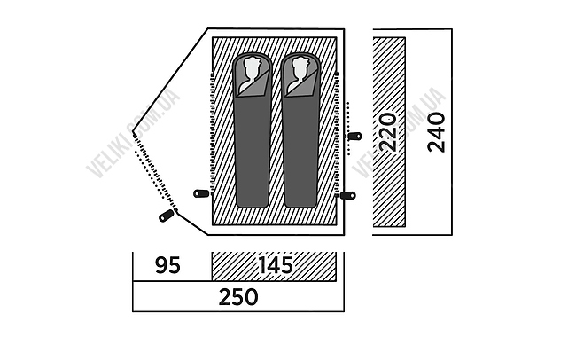 Намет Easy Camp Rondane 2 - дополнительное фото 7