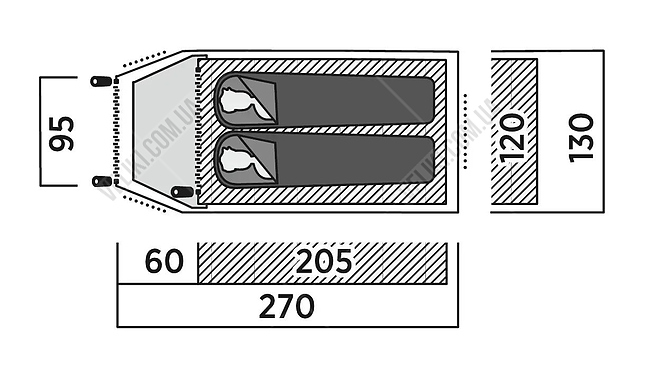 Палатка Easy Camp Setesdal 2 - дополнительное фото 6