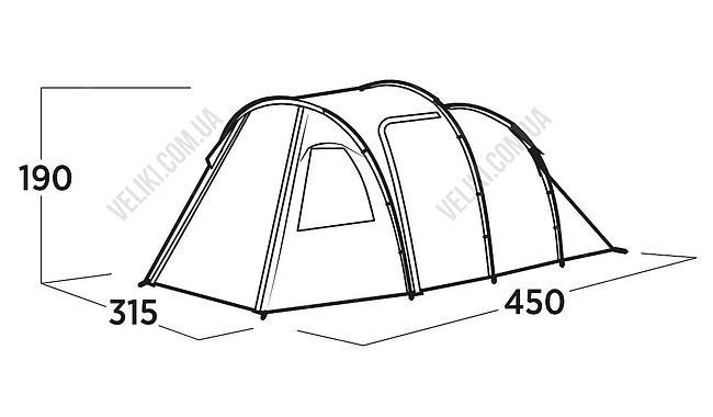 Палатка Easy Camp Hidra 5 - дополнительное фото 5