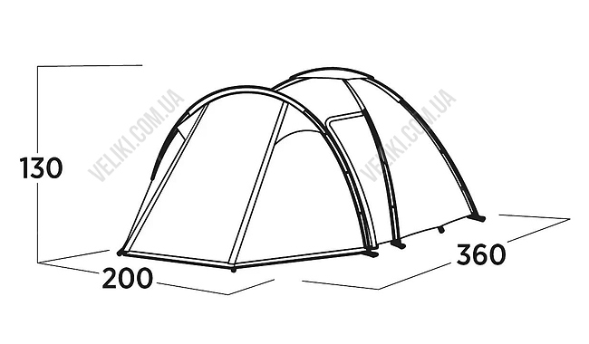 Намет Easy Camp Lomsdal 3 - дополнительное фото 5