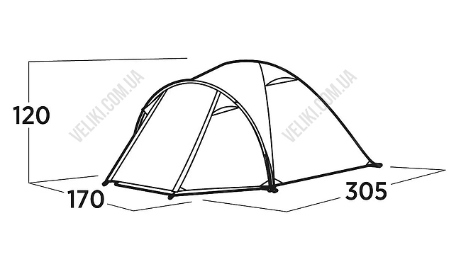 Палатка Easy Camp Setesdal 3 - дополнительное фото 4