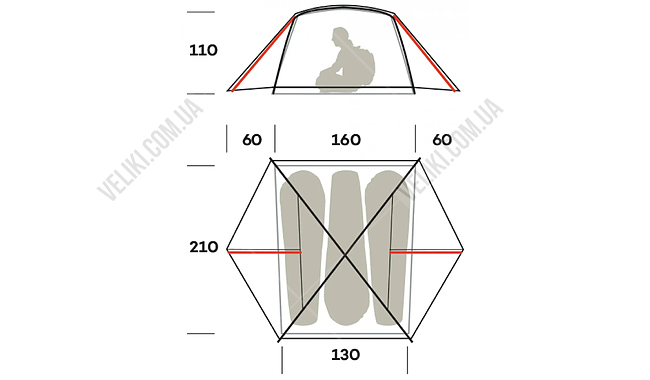 Палатка Ferrino Nemesi 3 Pro - дополнительное фото 1