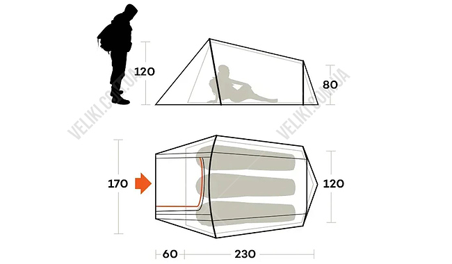 Намет Ferrino Sling 3 - дополнительное фото 2
