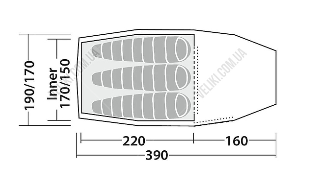 Намет Robens Sage 3 Pro - дополнительное фото 5